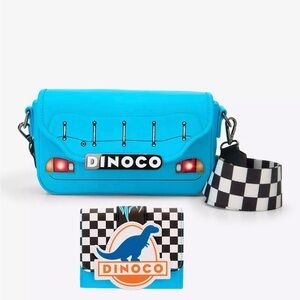 Loungefly Disney Pixars Cars Lightning McQueen Dinoco Light-Up Crossbody Bag Set